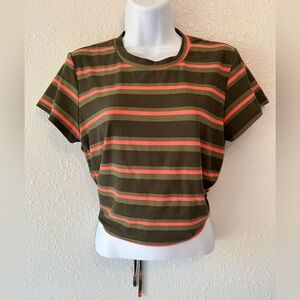 Full Circle Trends Striped 90s Style Crop Top
